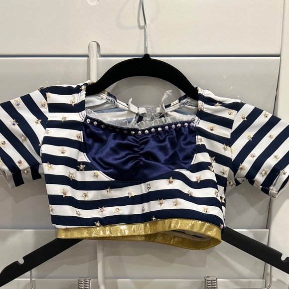 Navy & Gold Tap / Jazz solo costume - Picture 3 of 6